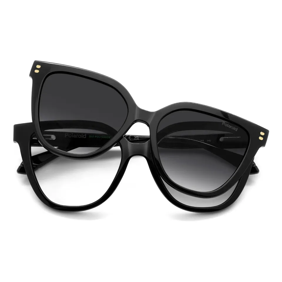 Polaroid PLD D596/C Damenbrille Schwarz Cat-Eye Clip-on