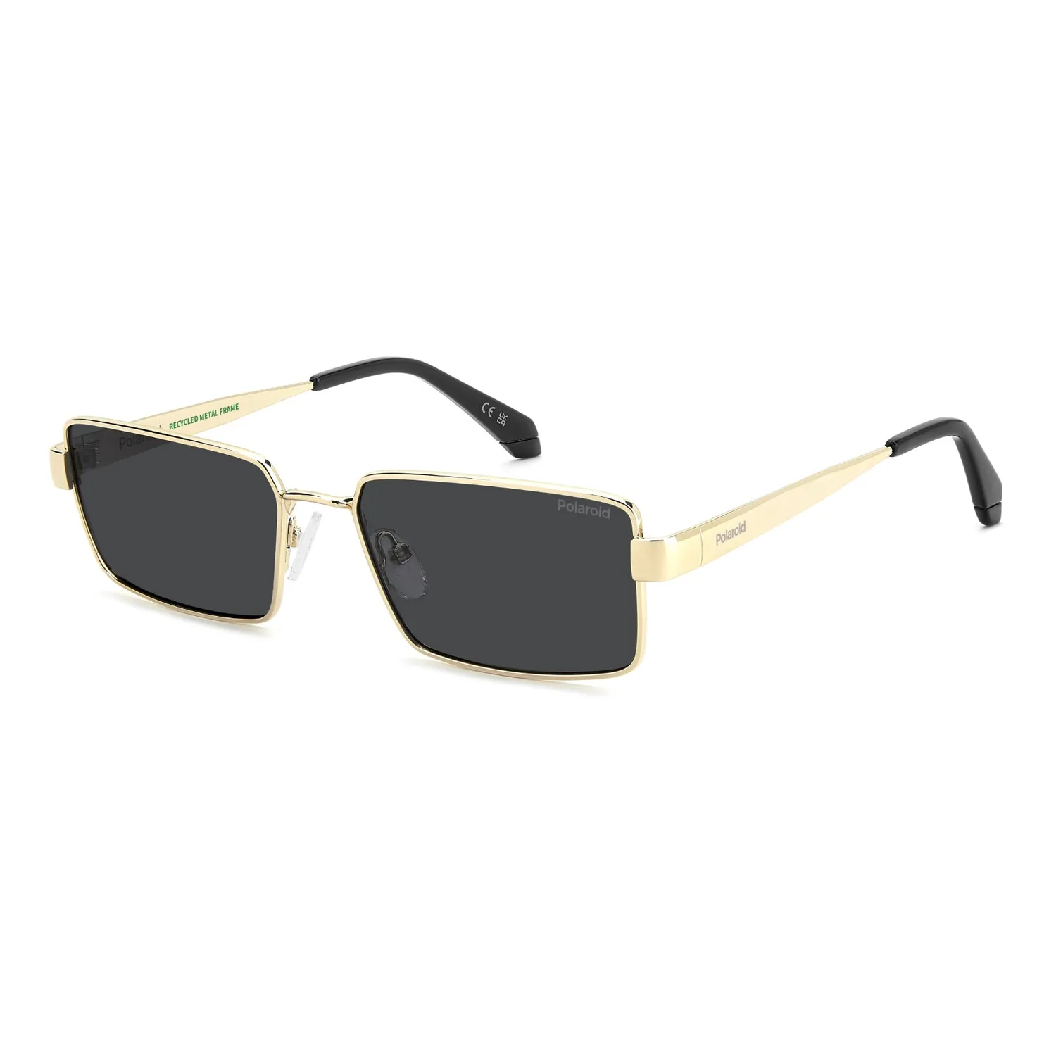 Polaroid PLD 6255/S/X Sonnenbrille Herren Gold Grey polarisiert eckig
