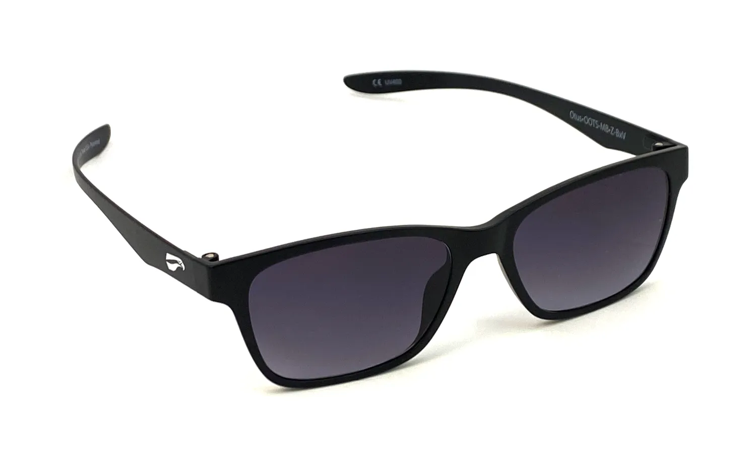 Flying Eyes Otus Sonnenbrille Mattschwarz grau eckig