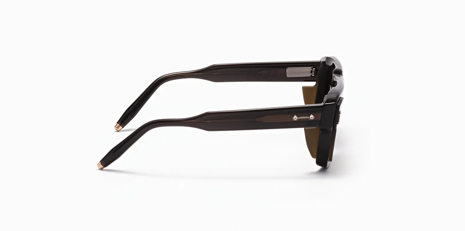 Akoni Optima Hercules Sonnenbrille Crystal Black 54
