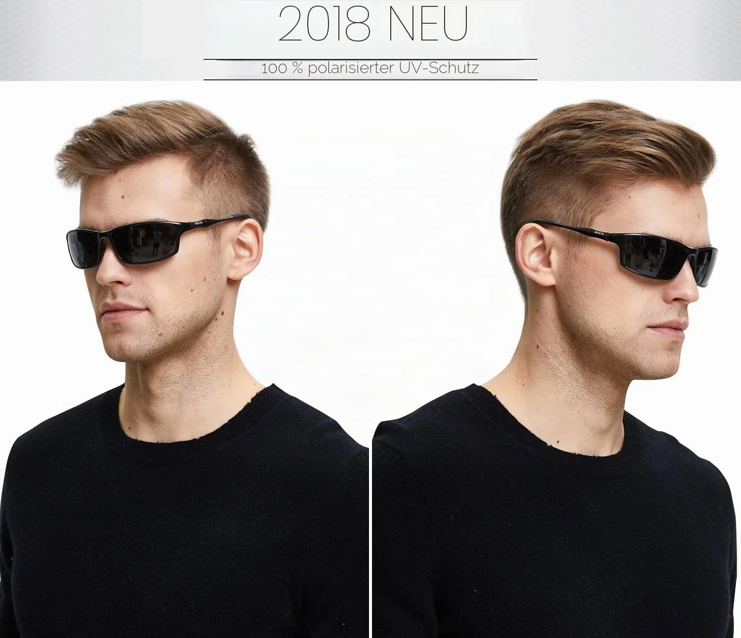 DUCO 8201 Sonnenbrille polarisiert schwarz 26 g