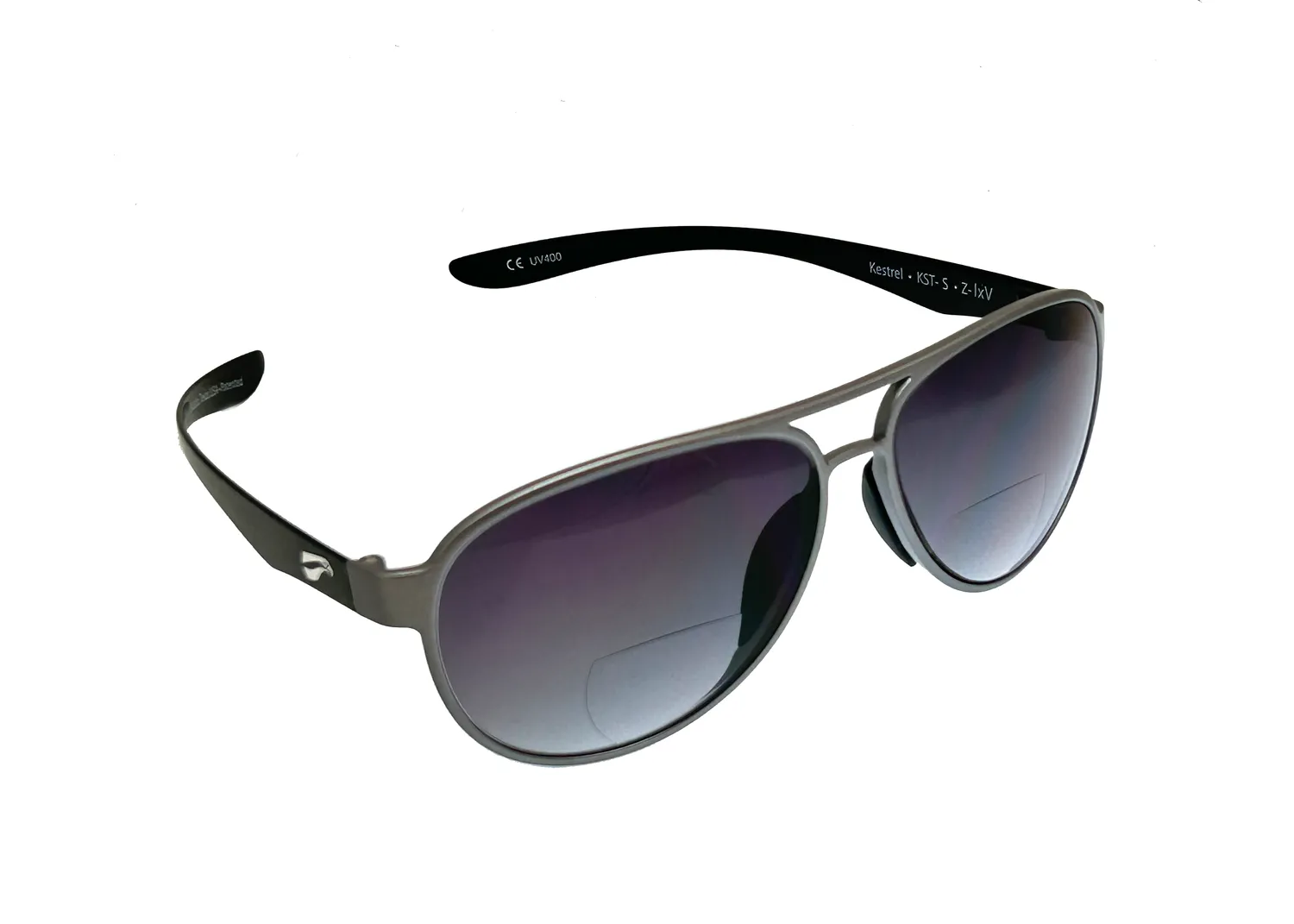 Flying Eyes Cooper Aviator Bifokalbrille Gradient Grau +2,0