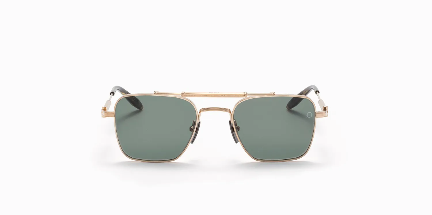Akoni Etere Europa Sonnenbrille Weißgold 50 Titan