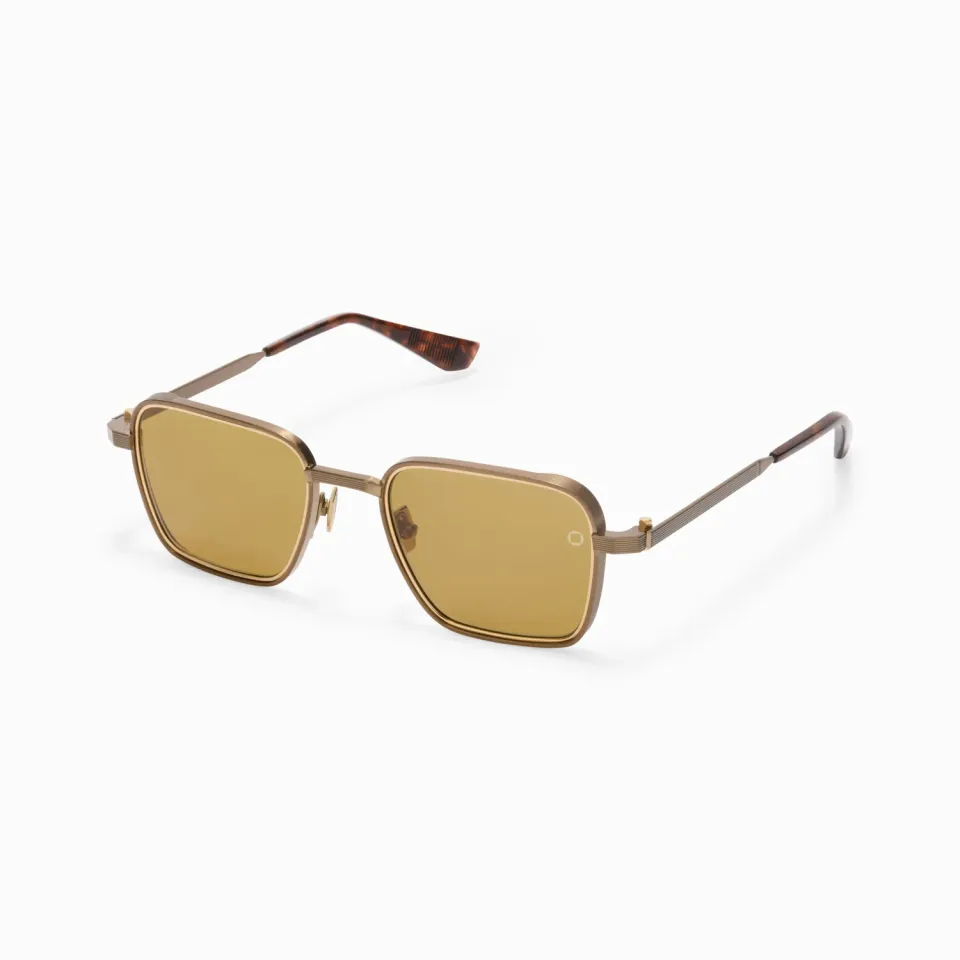 Akoni Optima Giano-Two Sonnenbrille Antique 12k Gold eckig
