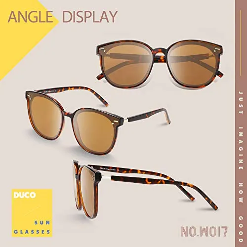 DUCO W017 Sonnenbrille Damen polarisiert übergroß