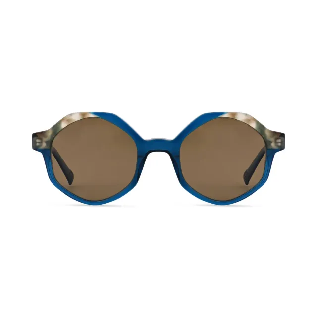 Morel Paros 1 Sun Sonnenbrille Grün Hexagonal 50-21