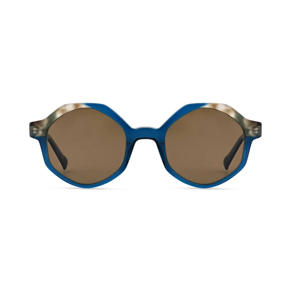 Morel Paros 1 Sun Sonnenbrille Grün Hexagonal 50-21