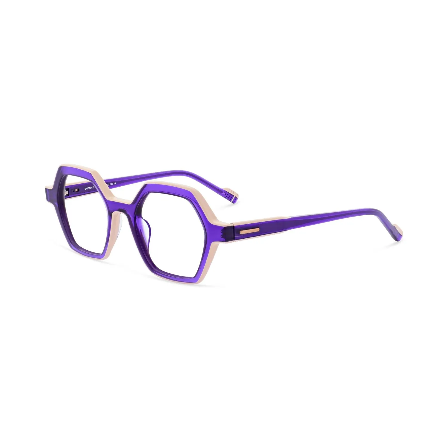 Morel Enigma 12 Brille Damen hexagonal Acetat 47mm