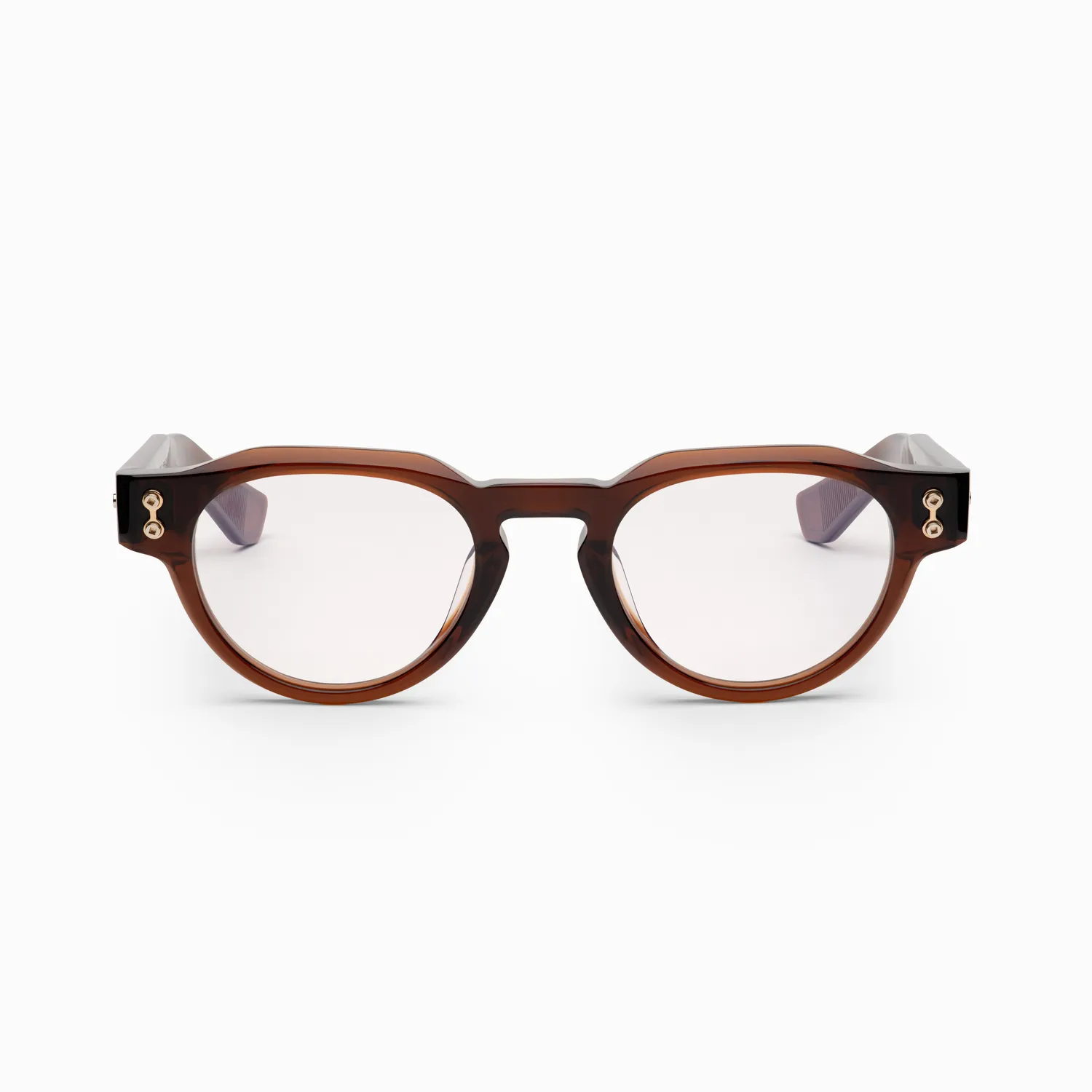Akoni Etere Andra Brille Crystal Dark Brown Acetat