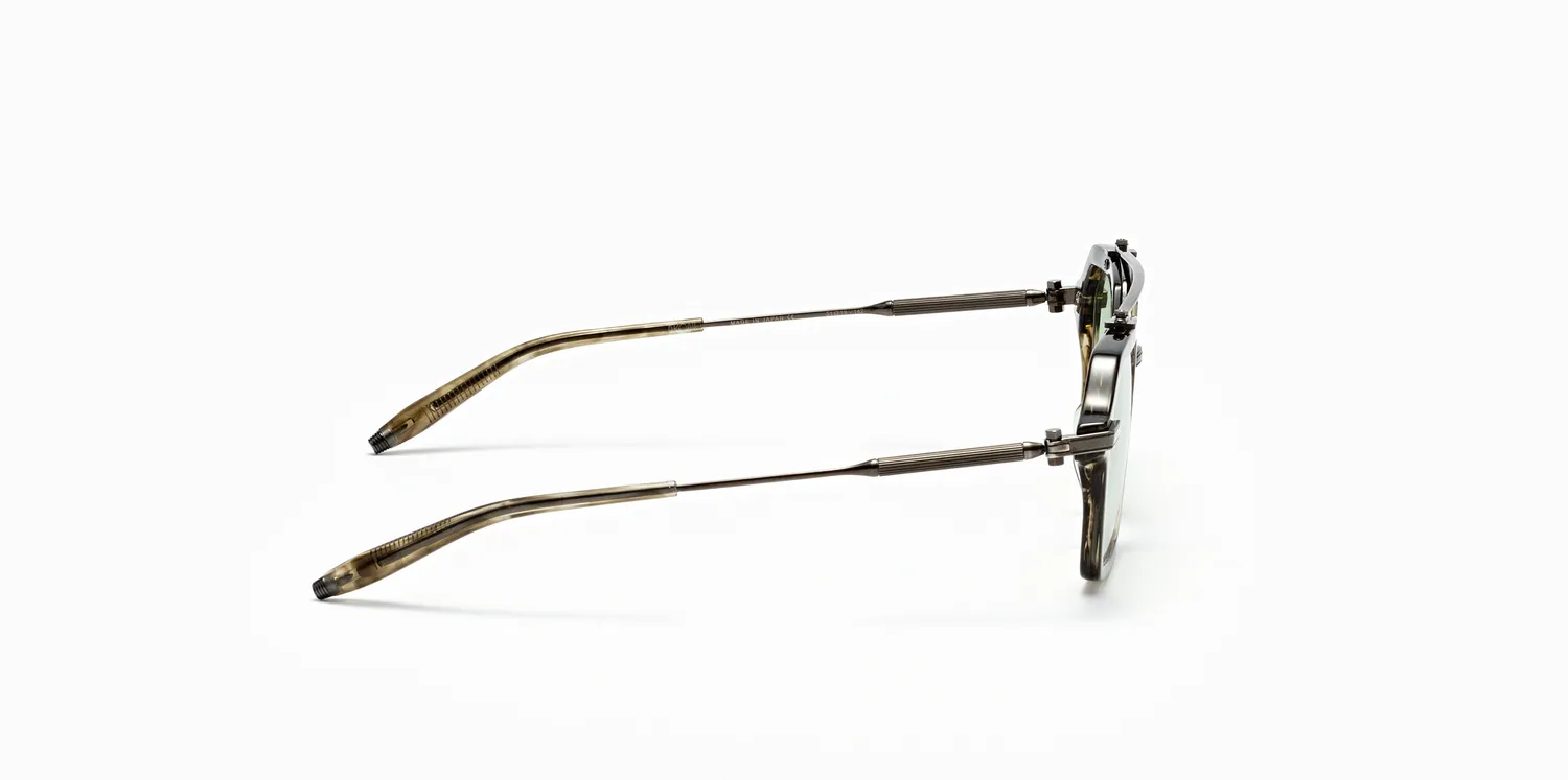 Akoni Optima Akari Brille Green Tortoise Swirl 51