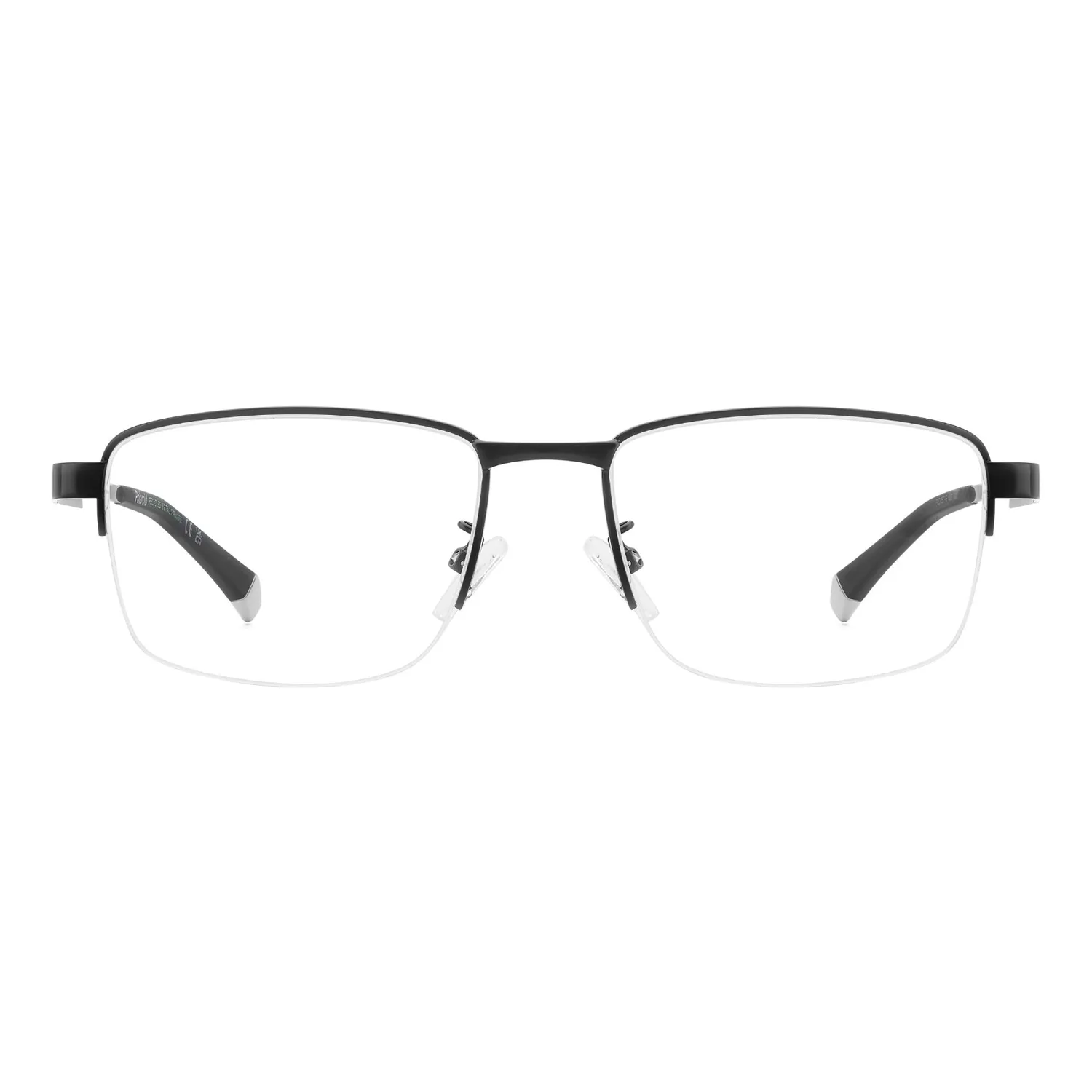 Polaroid PLD D571/G Herrenbrille Schwarz Halbrand Metall