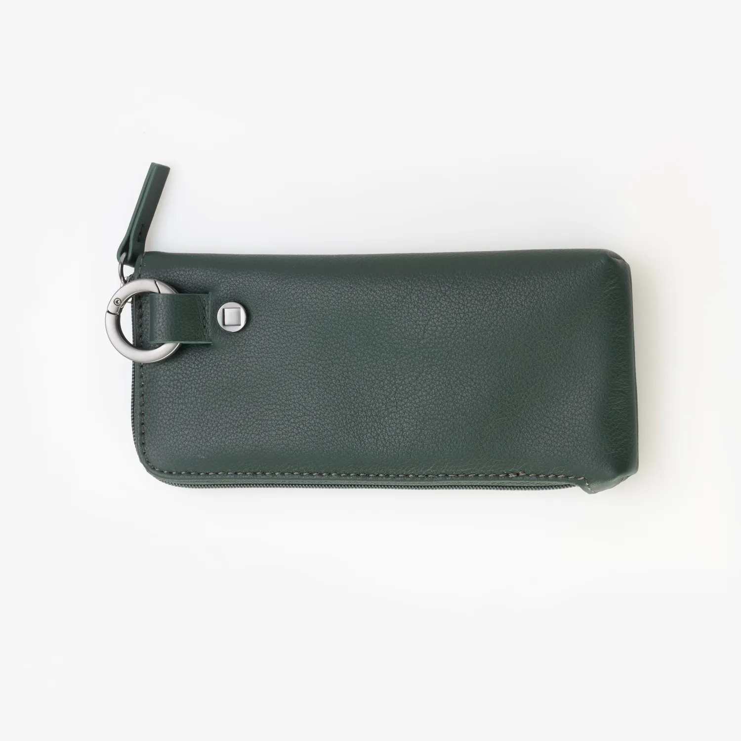 Akoni Leather Case Lederetui Smaragdgrün Leder Small