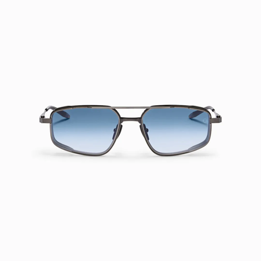 Akoni Delta Atlantis Sonnenbrille Brushed Black Rhodium