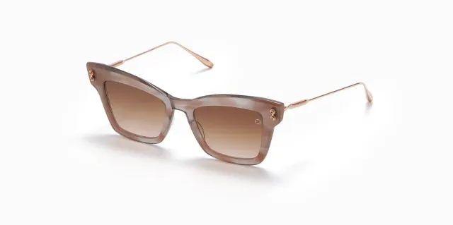 Akoni Etere Innes Sonnenbrille Nude Grey Cat-Eye