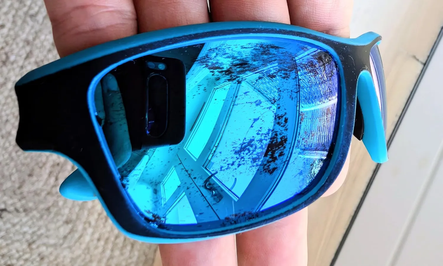 Hemens Sport Sonnenbrille blau polarisiert