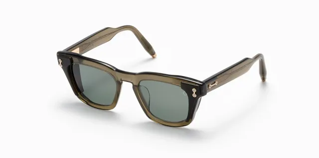Akoni Etere Ara Sonnenbrille Olive Acetat