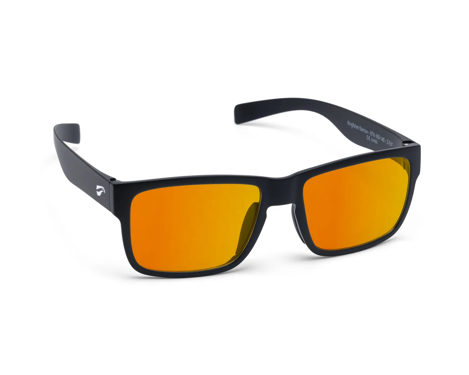 Flying Eyes Kingfisher Sonnenbrille narrow mattschwarz