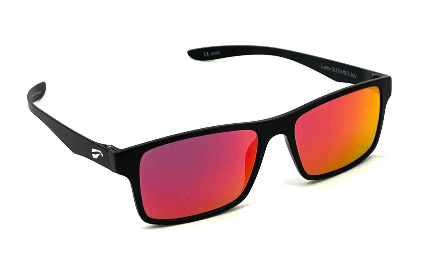 Flying Eyes Luzon Sonnenbrille Mattschwarz grau kantig