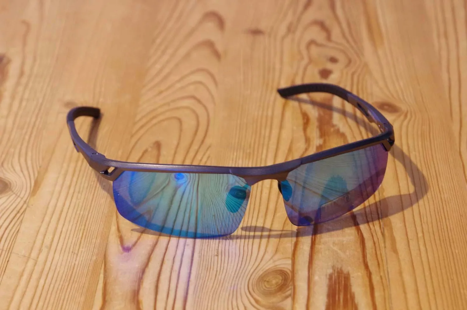DUCO 8550 Sonnenbrille Herren Schwarz Grau polarisiert
