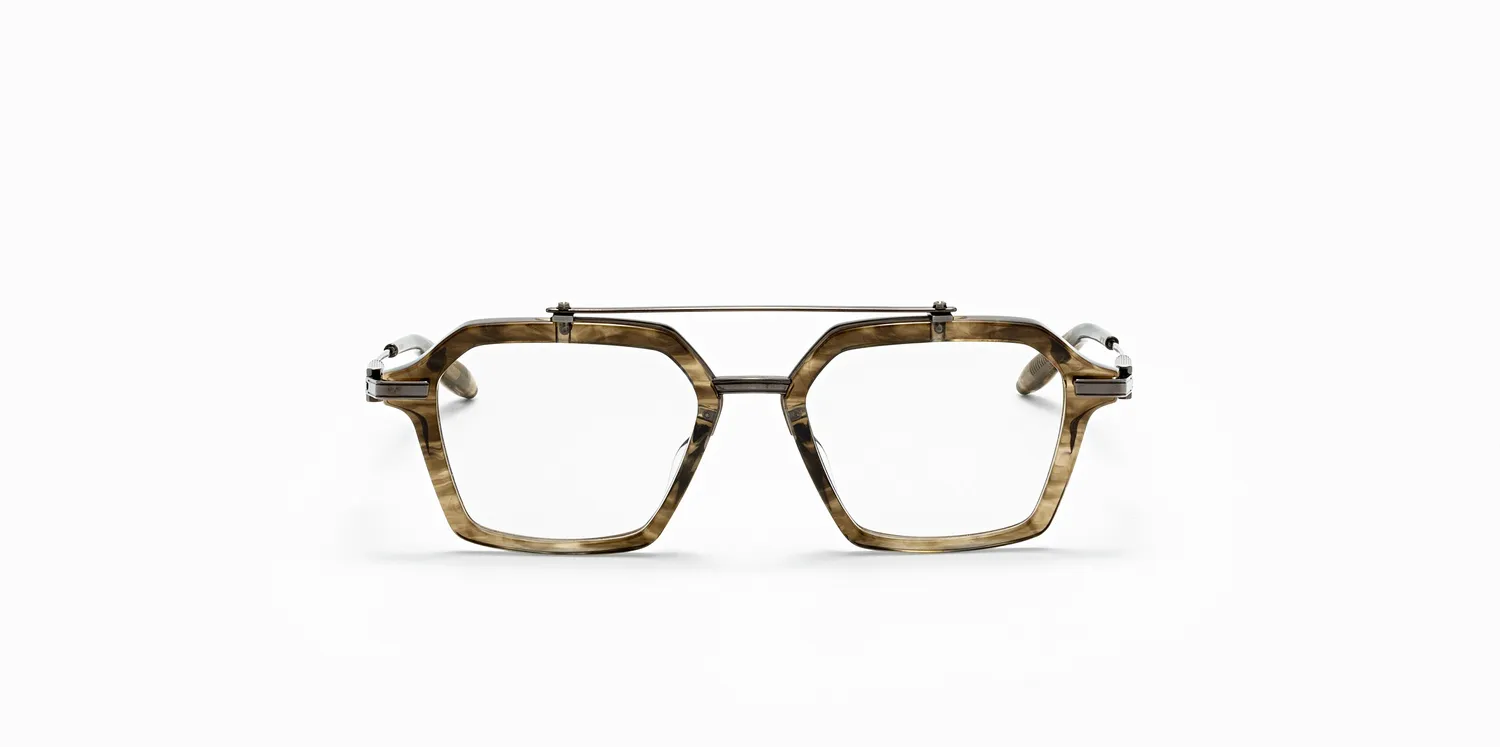 Akoni Optima Akari Brille Green Tortoise Swirl 51