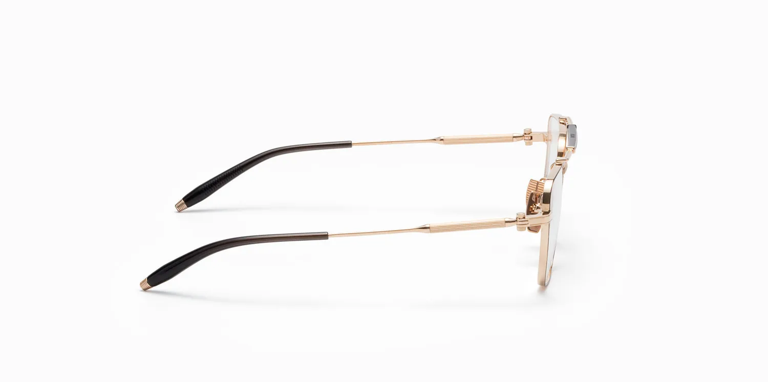 Akoni Etere Europa Rx Brille White Gold Titan