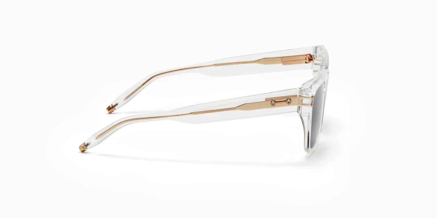 Akoni Etere Columba 56 Sonnenbrille Crystal Clear Acetat