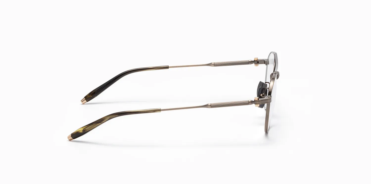 Akoni Delta Mercury Brille Antiqued Pewter Titan