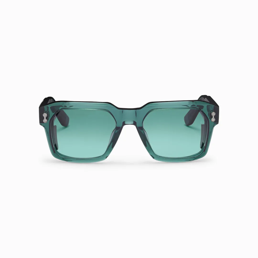 Akoni Optima Pegasus-Two Sonnenbrille Crystal Emerald Green Titan