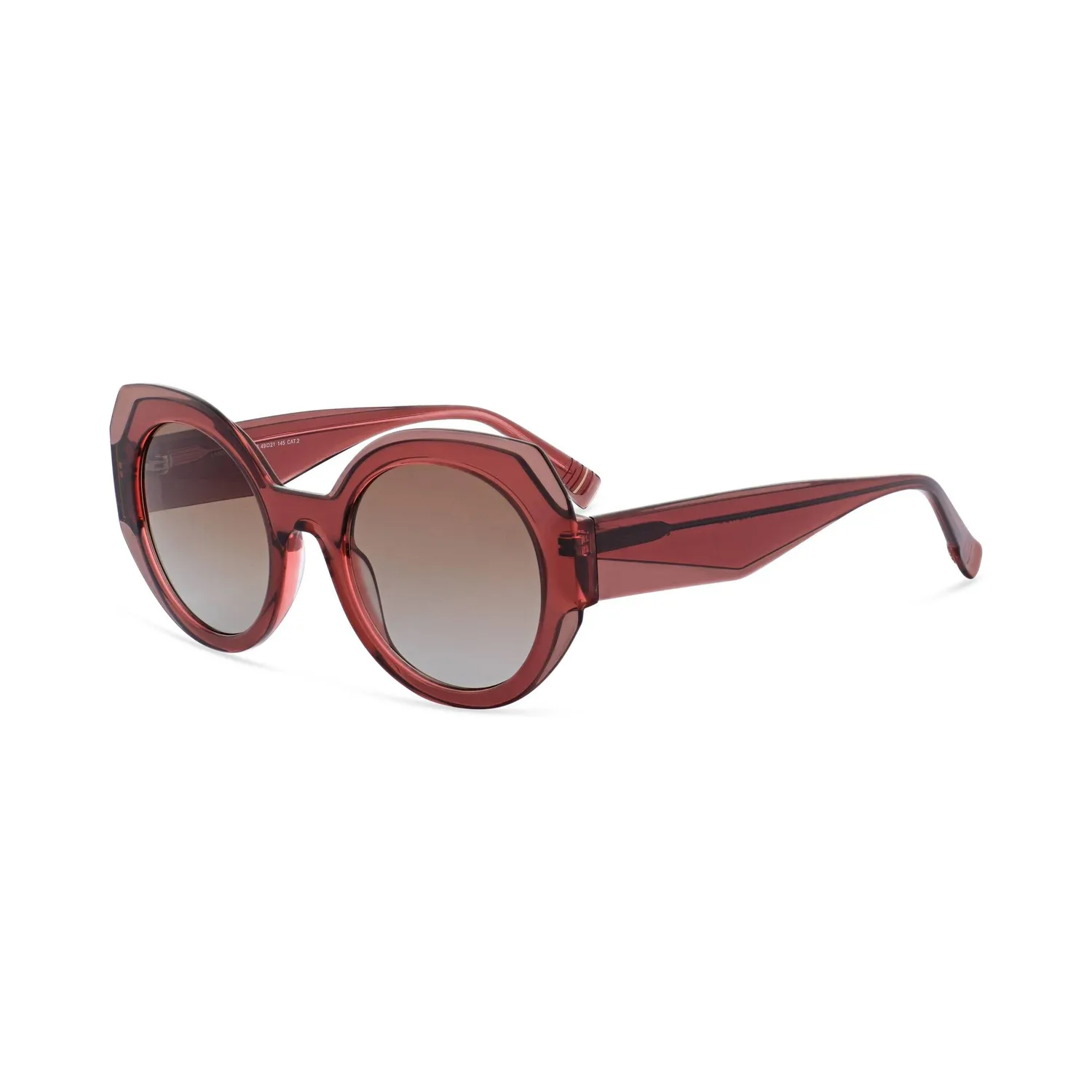 Morel Lanzarote 2 Sun Sonnenbrille Grau Rund 49-21 Acetat