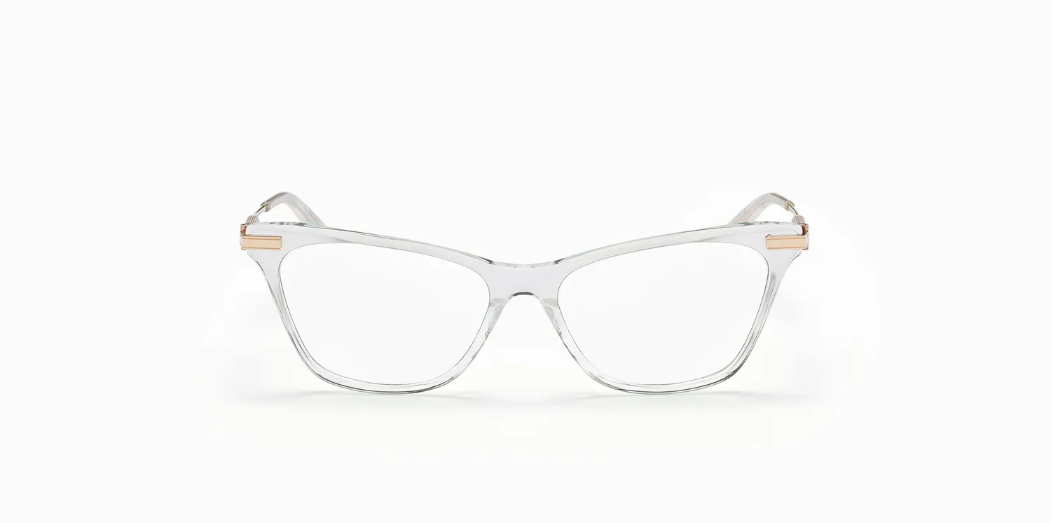 Akoni Iris Brille Crystal Clear Cat-Eye 54