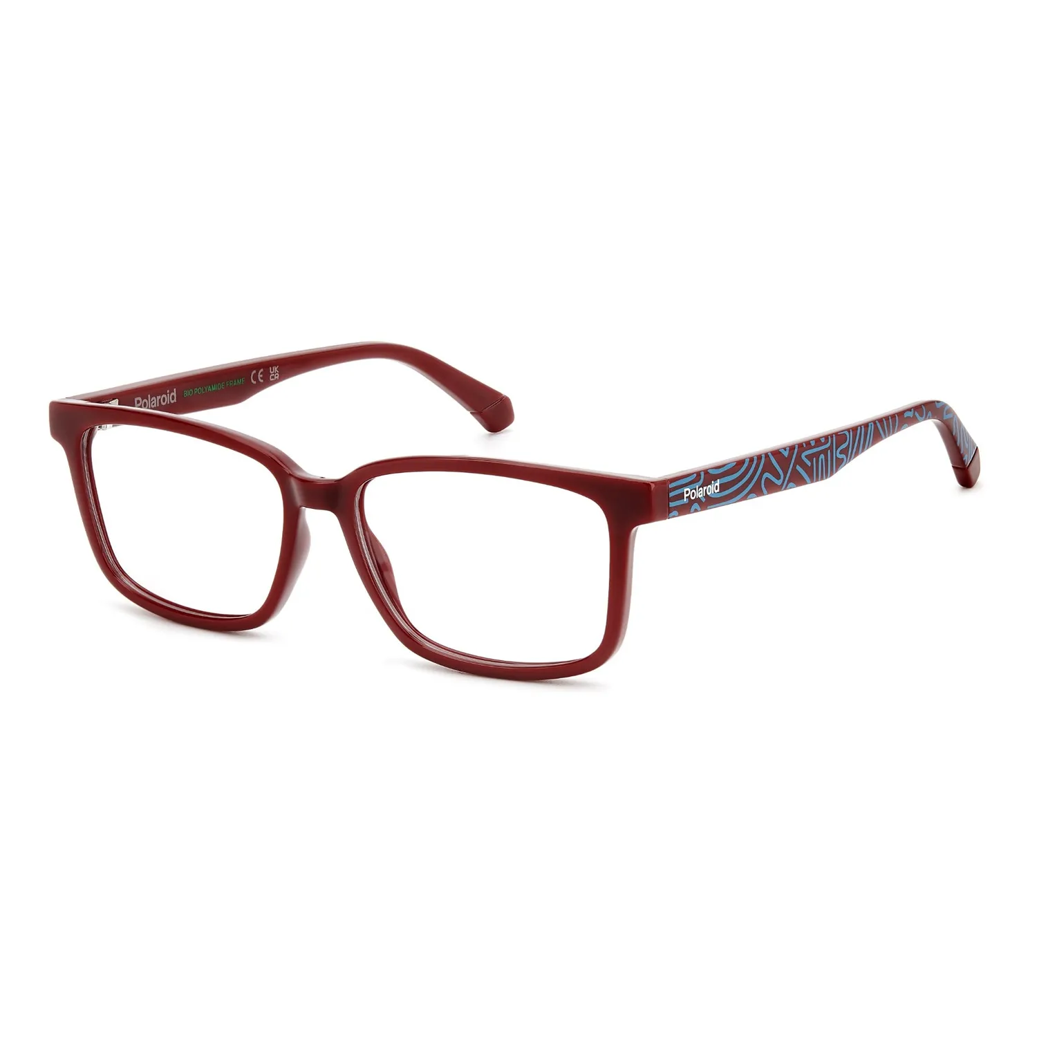Polaroid PLD D844 Kinderbrille Rot eckig leicht