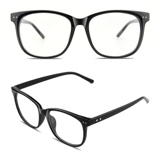 GQUEEN PE1 Hornbrille ohne Stärke schwarz
